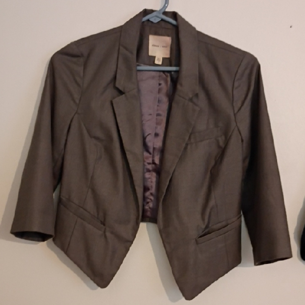 Silence + Noise Dark Brown Blazer